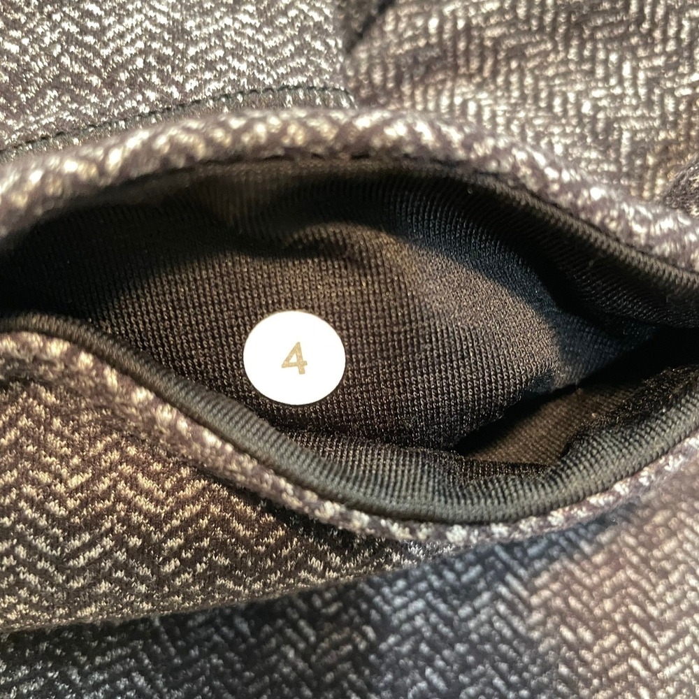 Lululemon Wunder Under Leggings Herringbone Dark Grey High Rise Active SZ 4 $98 - Picture 9 of 12